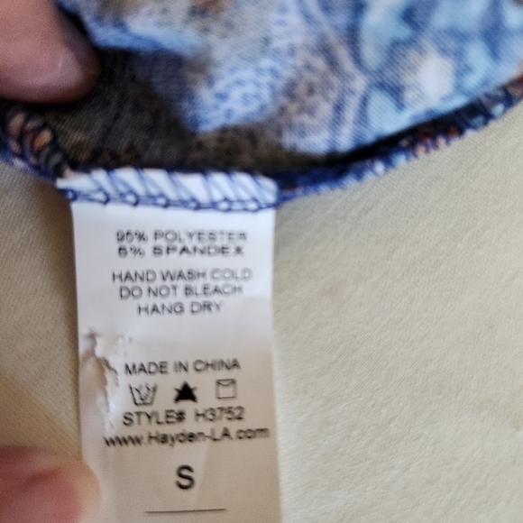 Hayden Womens Colorful Flared Pants NWT Size S Boho - Picture 4 of 9